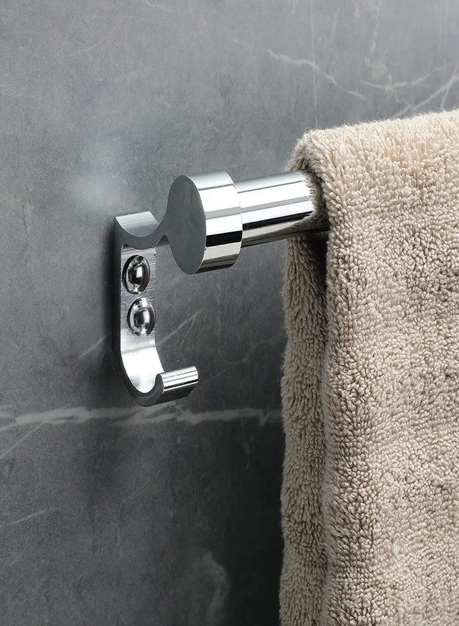 Handy Stainless steel bathroom accessories towel rod towel bar, towel holder, towel stand, towel bar with cloths Hook (Size-18 Inch/Set of -1) - Image 4